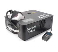 BeamZ S1800 Machine à Fumée 1800 W, DMX, Télécommande 3m, 350 m³ de Fumée par Minute, Position Horizontale ou Verticale, Réservoir Amovible 2,5 L, Idéal pour Concerts, Shows ou Discothèques