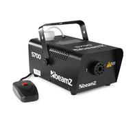 BeamZ S700 Machine à Fumée Solide et Compacte, 700 Watts, Télécommande 3 m, Réservoir 0.4 L, Préchauffe Avant Utilisation : 3 minutes, Idéal pour votre Soirée avec des Jeux de Lumière