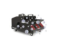 BeamZ SB2000LED Machine à Fumée et à Bulles - 2000W - 18x LED RGB - Réservoir 1,35L - Télécommande sans Fil - Ventilateur Puissant - Mode DMX et Autonome - Poignée - Idéal pour Soirées et Animations