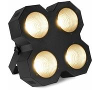 BeamZ SB400 - Blinder LED COB, Projecteur de Scène et Stroboscope, 4x LED Couleur Blanc 50W, DMX 8 Canaux, Activation au Son ou Mode Autonome