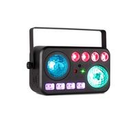BeamZ Shimmer6 Jeu de Lumière LED Double Effet, Water Wave & Jelly Balls RGBW, Télécommande Incluse, Modes Auto & Musical, Éclairage Puissant pour DJ, Bars, Clubs et Soirées Festives