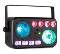 BeamZ Shimmer6 Jeu de Lumière LED Double Effet, Water Wave & Jelly Balls RGBW, Télécommande Incluse, Modes Auto & Musical, Éclairage Puissant pour DJ, Bars, Clubs et Soirées Festives