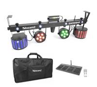 beamZ ShowBar 2x PAR 2x Butterfly laser R/V pédale sans fil Télécommande IR