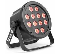 BeamZ SLIMPAR45 LED Projecteur PAR - 12x LED RGB, 3W chacune, Shows Lumineux Préprogrammés, Mode Auto avec Sensibilité Réglable, Parfait pour Éclairage de Grande Salle ou Architecture