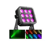 BeamZ STARCOLOR72 Projecteur LED - 9x LED 8W RGBW, Boitier Aluminium Ultra Résistant IP65, DMX, Facile à Transporter et à Utiliser, Parfait pour Éclairage Soirée, Scène ou Architecture