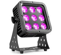 BeamZ STARCOLOR72 Projecteur LED - 9x LED 8W RGBW, Boitier Aluminium Ultra Résistant IP65, DMX, Facile à Transporter et à Utiliser, Parfait pour Éclairage Soirée, Scène ou Architecture