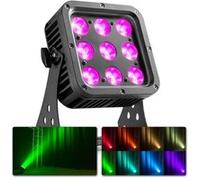 BeamZ STARCOLOR72 Projecteur LED - 9x LED 8W RGBW, Boitier Aluminium Ultra Résistant IP65, DMX, Facile à Transporter et à Utiliser, Parfait pour Éclairage Soirée, Scène ou Architecture