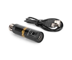 BeamZ Sushi-Z1 Interface DMX avec logiciels - Contrôleur d'éclairage DMX-USB, 128 Canaux, Idéal pour Contrôler Vos Jeux de Lumière en DMX Depuis Un Ordinateur ou Une Tablette