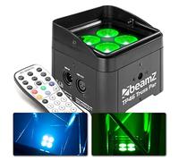 BeamZ Lighting Projecteur PAR Uplight TP46 RGB-UV DMX 16 Watts Télécommande incluse
