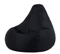 Bean Bag Bazaar Dalton Pouf Gaming, Pouf Poire avec Remplissage, Noir
