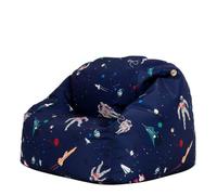 Bean Bag Bazaar Espace Pouf Enfant, Pouf Poire avec Remplissage, Bleu | Fabriqué en Europe, Pouf Enfant, Pouf Poire, Tissu Tissé Résistant, Chaise Enfant Confortable pour Salon et Chambre