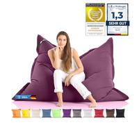 Bean Bag Chaise géante à Sac de Haricots XXL Intérieur et extérieur, Salon, Balcon, Jardin, Sac de Haricots Chaise géante à Sac de Haricots 400L pour Enfants et Adultes 180 x 140 cm (Nylon, Violet)