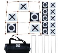 Bean Bag Toss Outdoor Game, Giant Yard Throwing Toy, Interactive Lawn Activity, Foldable Target Board with Beanbags for Garden Beach Camping and Backyard Social Fun, Black