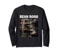 Bean Boss Connaisseur de café Raton Laveur Amoureux du café Manche Longue