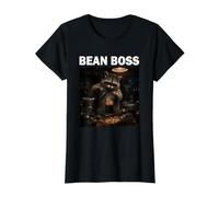 Bean Boss Connaisseur de café Raton Laveur Amoureux du café T-Shirt Graphique avec Valeur