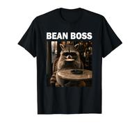 Bean Boss Connaisseur de café Raton Laveur Amoureux du café T-Shirt Graphique avec Valeur
