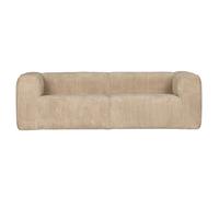 BEAN - Canapé 4 places velours beige L242 Beige