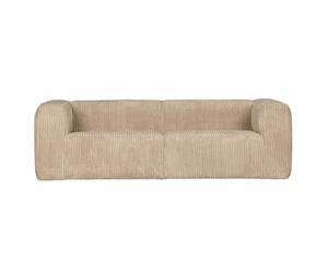 BEAN - Canapé 4 places velours beige L242 Beige