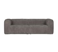 BEAN - Canapé 4 places velours cotelé gris L242 Gris