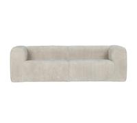 BEAN - Canapé 4 places velours gris perle L242 Gris