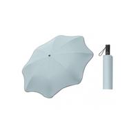 (Bean Green)Compact Folding Coating Umbrella For Both Sun & Rain 3-fold Auto Open/close Design With Round Corner 8-rib New