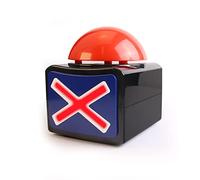 BEAN LIEVE Game Buzzer - Programme de Jeu Buzzer avec lumières et Sons d'alarme Trivia Quiz Got Talent Buzzer, Buzzer de Quiz de Classe pour Enfants, Bouton Buzzer Rouge pour Family Feud Game