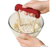 Bean Masher | Food Masher,Ergonomic Anti Slip Grip 5.12Inch Non Stick Heavy Duty Press Smasher for Vegetable Kitchen Cooking Baking
