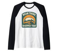 Bean There Snapped That Shirt Rétro Chicago Sign Souvenir Manche Raglan