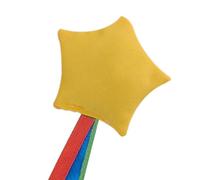 Beanbag Throwing Toy - 3.54x3.54x1.18in Small Beanbag with Rope | Bean Bags for Tossing | Bean Bag Hand Toys | Toss Game Weights Portable Throwing Toy with Ribbons for Yard Carnival Beach Gym