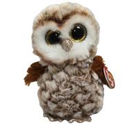 Peluche Ty Beanie Boo's Small Percy la Chouette 15 cm Marron