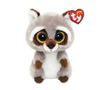 Ty Peluche Beanie Boo's Oakie le Raton-laveur 15 cm Gris et Blanc
