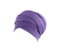Beanie Chemo Bonnets pour femme, super doux, turban d'été, bonnet pour la perte de cheveux, cancer, chimio, lilas, taille unique