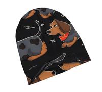 Beanie I Love Mes Chiens Teckels Bonnet Hiver Extensible Mode Bonnet pour Sport Temps Froid Shopping