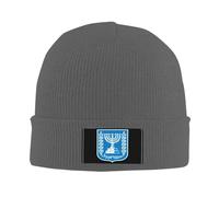 Beanie Knit Emblème D'Israël Noir Léger Knit Cap Confortable Bonnet Beanie pour Sport Hiver Ski