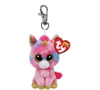 Beanie Licorne En Peluche Porte-clés Ciondolo Clip Sac 8.5cm Rose