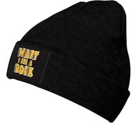 Beanie Skull Cap Attends, Je Vois Une Géologie Rocheuse Fine Tricot Chapeau Doux Bonnet Tricoté Coupe-Vent Beanie pour pour Homme Et Femme Le Sport Les Jours Froids