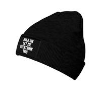 Beanie Skull Cap Attends, Laisse-Moi Trop Réfléchir À Ça Beanie Chaud Fine Tricot Chapeau Doux Bonnet en Tricot pour Le Sport Les Jours Froids pour Homme Et Femme