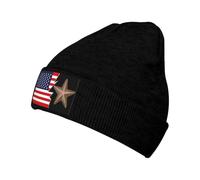 Beanie Skull Cap Bronze-Service-Star-3D-Vector and America Bonnet Tricoté Chaud Bonnets Confortable Bonnet en Tricot pour Les Jours Froids Le Sport Protéger La Coiffure