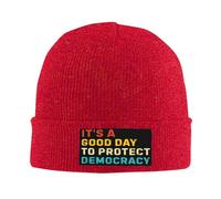 Beanie Skull Cap C'est Une Bonne Journée pour Protéger La Démocratie Beanie Chaud Bonnets Doux Fine Tricot Chapeau pour Protéger La Coiffure Le Sport L'Extérieur