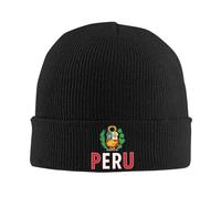 Beanie Skull Cap Drapeau du Pérou Péruvien Bonnet Tricoté Chaud Bonnets Extensible Fine Tricot Chapeau pour Les Jours Froids Le Sport
