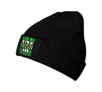 Beanie Skull Cap Embrasse-Moi, Je suis Irlandais Et Vacciné Bonnet Tricoté Doux Beanie Confortable Fine Tricot Chapeau pour L'Extérieur Les Jours Froids Protéger La Coiffure