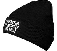 Beanie Skull Cap J'Ai Blanchi Mon Trou du Cul pour Ça Beanie Confortable Bonnets Extensible Bonnet Tricoté pour Protéger La Coiffure Les Jours Froids Le Sport