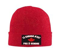 Beanie Skull Cap Le Canada n'est Pas À Vendre Bonnet en Tricot Extensible Bonnet Tricoté Coupe-Vent Beanie pour L'Extérieur pour Homme Et Femme Le Sport