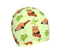Beanie Skull Cap Le Panda Roux Quitte l'arbre Bonnet en Tricot Confortable Beanie Extensible Bonnets pour Les Jours Froids pour Homme Et Femme