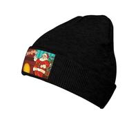 Beanie Skull Cap Le Père Noël Dit Joyeux Noël Bonnet Tricoté Extensible Fine Tricot Chapeau Chaud Beanie pour Protéger La Coiffure Le Sport