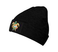 Beanie Skull Cap L'Île De La Tortue Drôle Bonnets Coupe-Vent Beanie Doux Fine Tricot Chapeau pour Protéger La Coiffure Le Sport