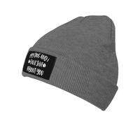 Beanie Skull Cap Mon Chien Et Moi Parlons Mal De Toi Bonnets Coupe-Vent Fine Tricot Chapeau Doux Bonnet en Tricot pour pour Homme Et Femme Les Jours Froids Protéger La Coiffure