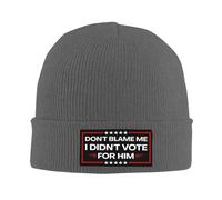 Beanie Skull Cap Ne Me Blâmez Pas, Je n'ai Pas Voté pour Bonnet Tricoté Doux Bonnets Extensible Beanie pour Les Jours Froids L'Extérieur Le Sport