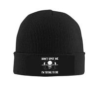 Beanie Skull Cap Ne Me Repérez Pas, J'Essaie De Mourir Bonnets Extensible Beanie Chaud Bonnet en Tricot pour Protéger La Coiffure L'Extérieur