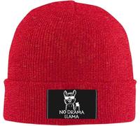 Beanie Skull Cap Pas De Drame Lama Drôle Beanie Confortable Fine Tricot Chapeau Chaud Bonnet Tricoté pour Les Jours Froids Le Sport